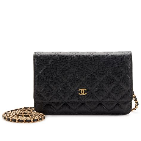 black quilted chanel wallet gold cc|Chanel wallet original price.